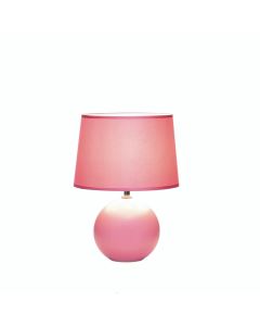 PINK ROUND BASE TABLE LAMP